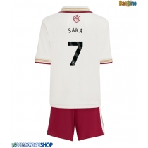 Maglie da calcio Arsenal Bukayo Saka #7 Terza Maglia Bambino 2025-26 Manica Corta + Pantaloni corti)